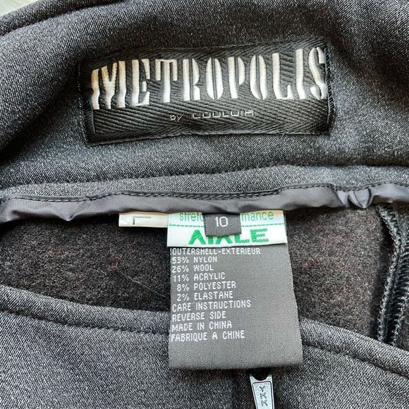 Metropolis By Couluir Wool Blend Ski Bib - Women’s 10 - Picture 7 of 8